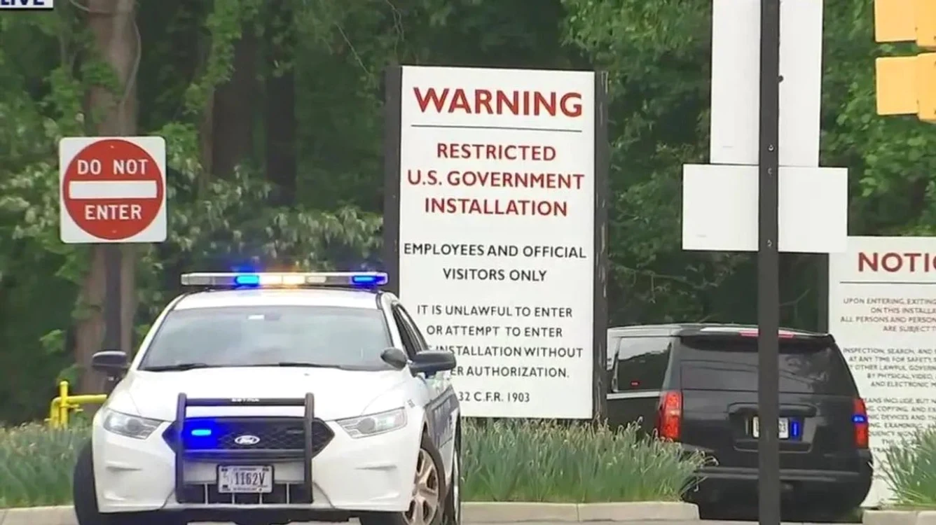 Incidentul a avut loc la sediul CIA din McLean, Virginia. FOTO: X / @DCNewsLive