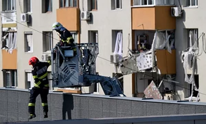 Explozie bloc Rahova FOTO AFP