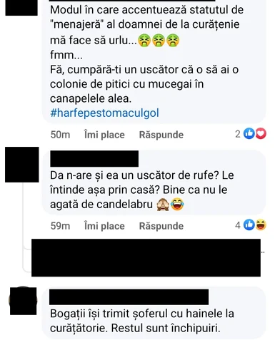 O parte din comentariile de pe grupul Pamflet Media Influencer