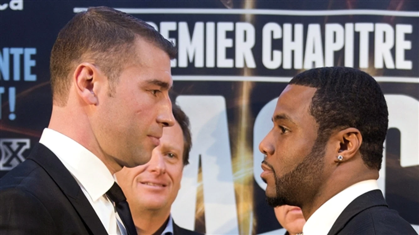 
    Lucian Bute şi Jean Pascal  