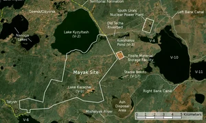 Satellite image map of Mayak jpg