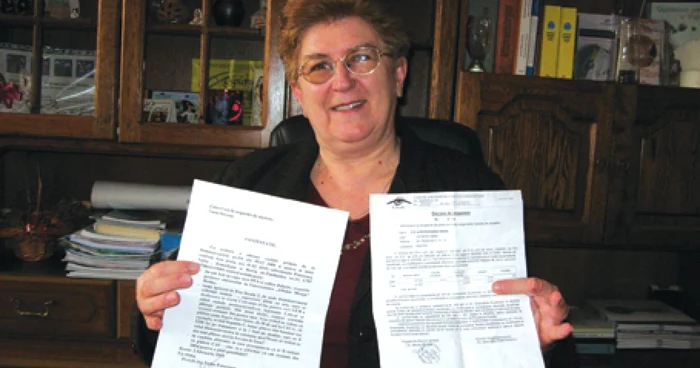 Nadia Potoceanu a demonstrat că i se cer bani pe nedrept