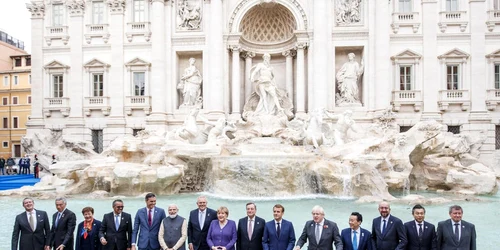 summit g20 roma fontana di trevi lideri mondiali 31 octombrie 2021 foto epa efe