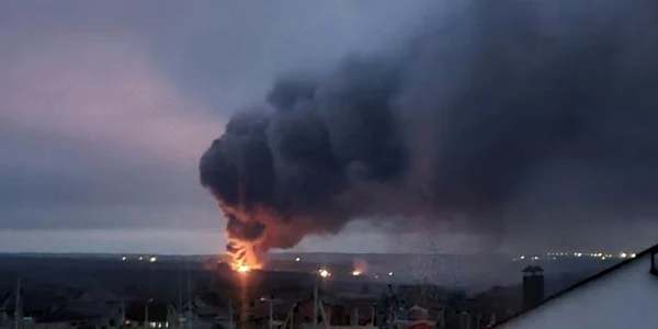 explozie la un depozit de muniţie din orasul Belgorod foto Twitter
