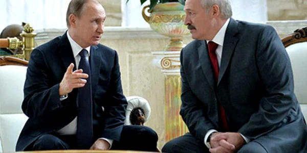 Discutie intre Vladimir Putin si Aleksandr Lukasenko FOTO kremlin.ru