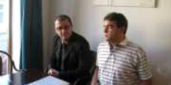 Claudiu Cristea şi avocatul Cătălin Mihalache