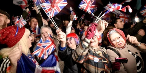 Britanici sarbatorind Brexitul FOTO EPA-EFE