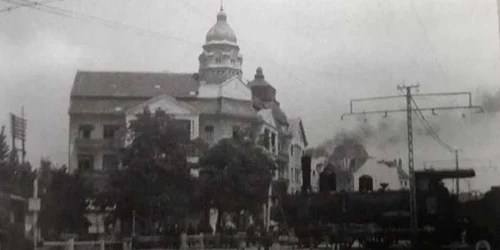 Trenul care traversa prin centrul Timişoarei