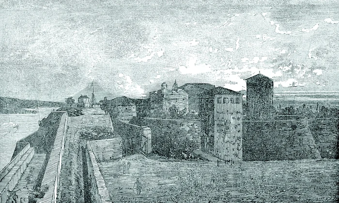 Vedere a cetăţii Vidin înaintea începerii asaltului trupelor române