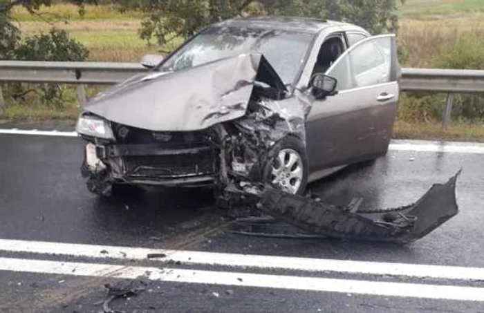 Accident în zona Veştem - Sibiu Foto mesageruldesibiu ro