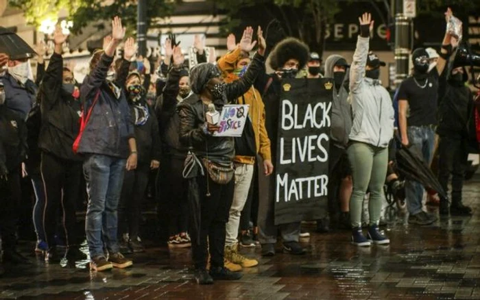 La protestele din Seattle de pe 23 septembrie Foto: seattletimes.com