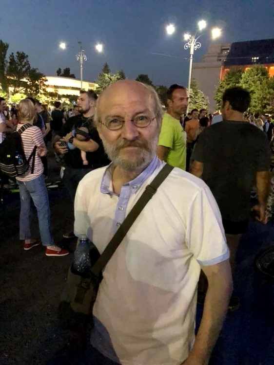 Jean Chelba, la protestul din 4 iulie 2018 FOTO Vlad Voiculescu