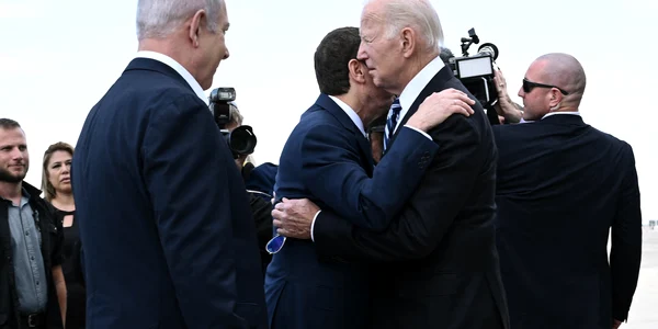 Joe Biden Issac Herzog Benjamin Netanyahu Foto AFP jpg
