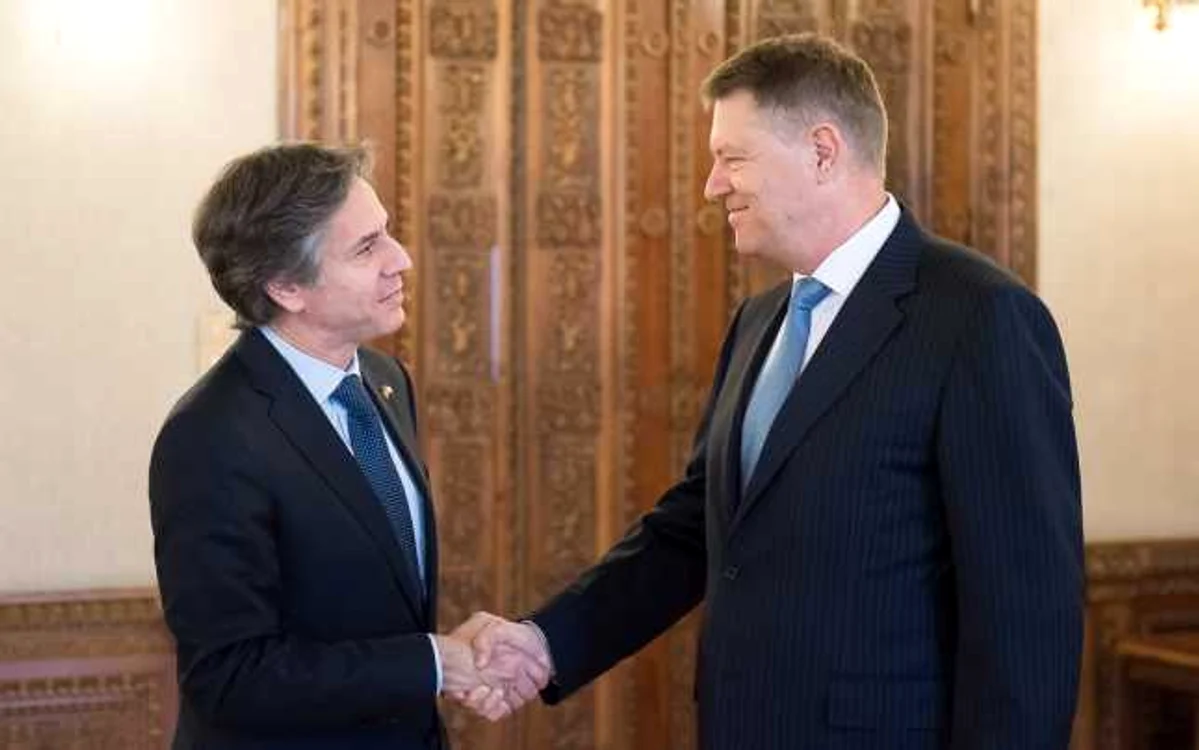 Antony J. Blinken, adjunctul secretarului de stat american, a fost primit de Klaus Iohannis FOTO preseidency.ro