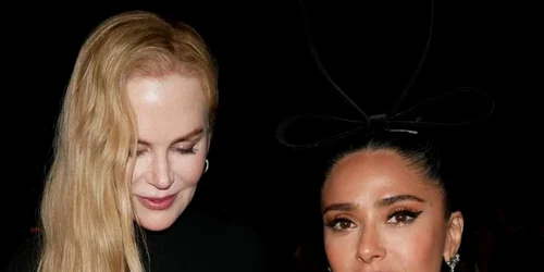 Salma Hayek alături de Nicole Kidman la Săptămână Modei de la Paris   foto instagram jpeg