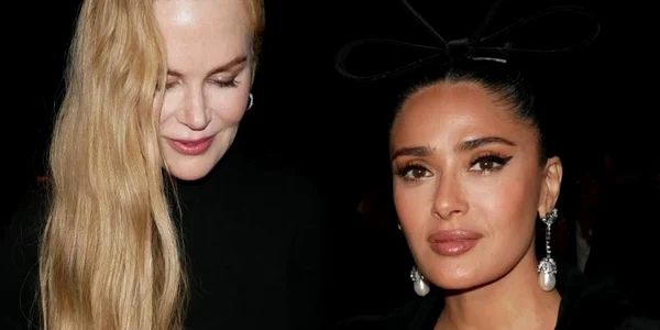 Salma Hayek alături de Nicole Kidman la Săptămână Modei de la Paris   foto instagram jpeg