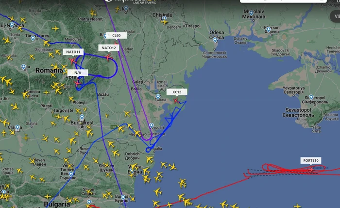 Avioanele aliate au stat cu senzorii pe mișcările rușilor din Crimeea