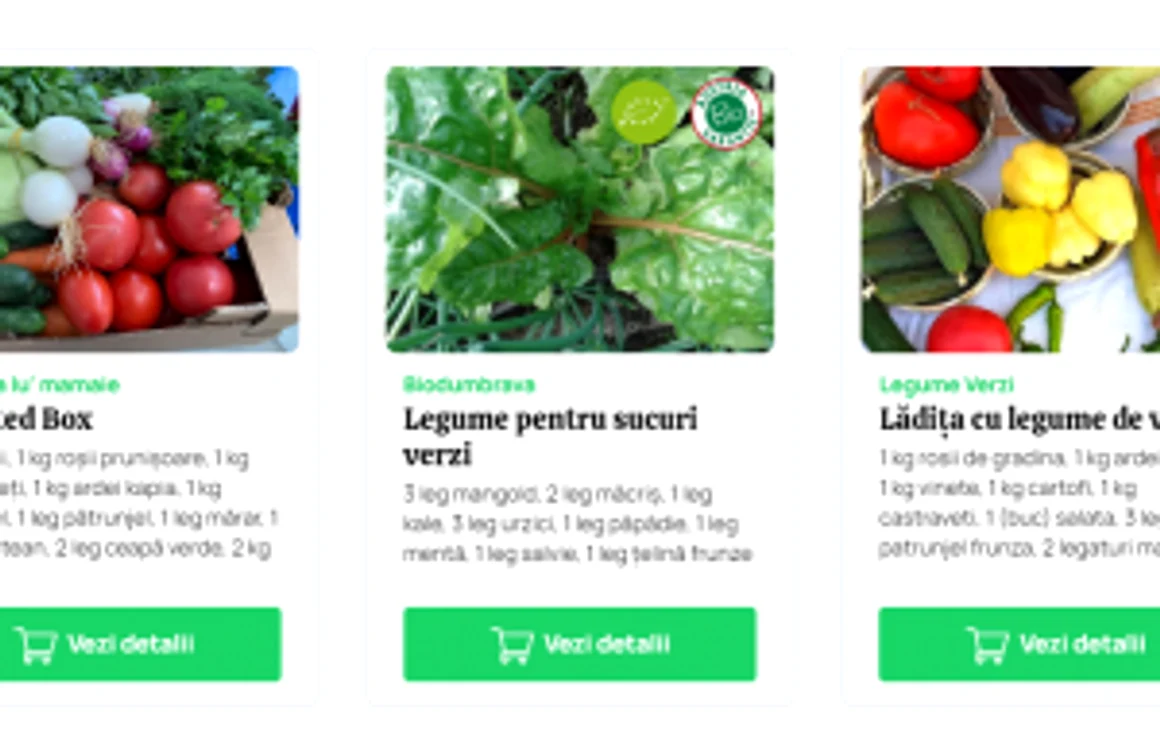 AgriHub.ro livrează legume şi fructe direct de la producători români