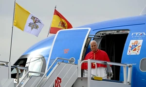 Papa leon a ajuns la madrid foto Facebook Vatican News jpg