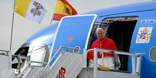 Papa leon a ajuns la madrid foto Facebook Vatican News jpg