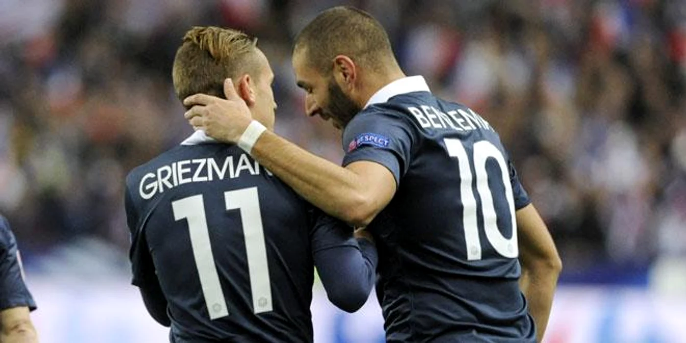 
    Karim Benzema şi Antoine Griezmann  
