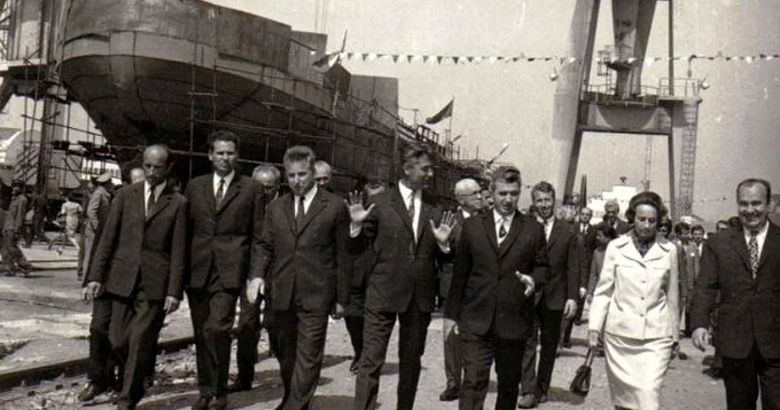 Nicolae Ceauşescu la Turnu Severin FOTO Facebook Drobeta Turnu Severin de altădată