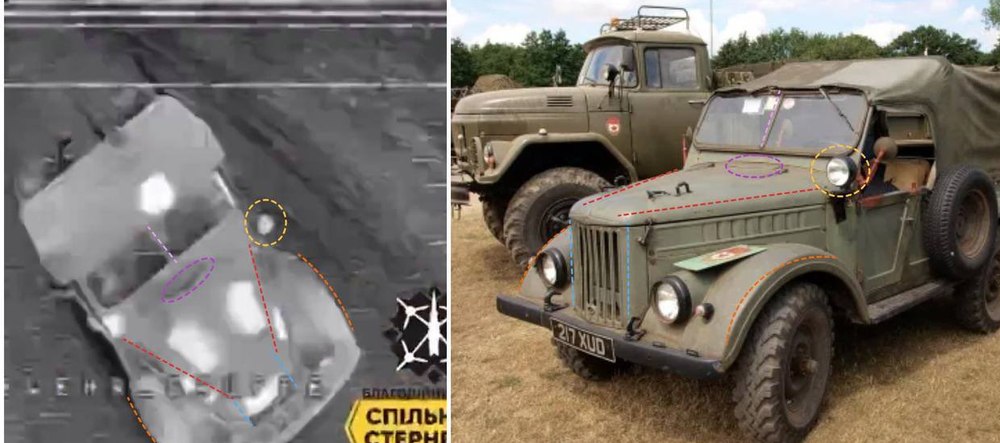 Camioane rusești vechi de 70 de ani, distruse de drone în estul Ucrainei. Armata rusă, tot mai jalnic echipată