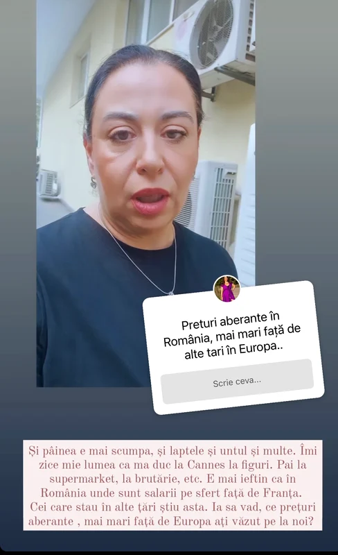 Oana Roman, revoltată de prețurile din București