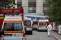 Coada de ambulante la spitalul Universitar de Urgenta Bucuresti FOTO Inquam Photos / Octav Ganea