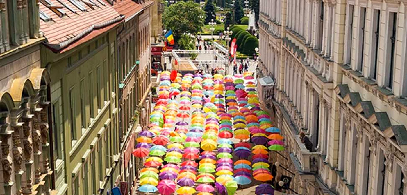Timişoara, strada Alba Iulia FOTO eyeinthesky.ro
