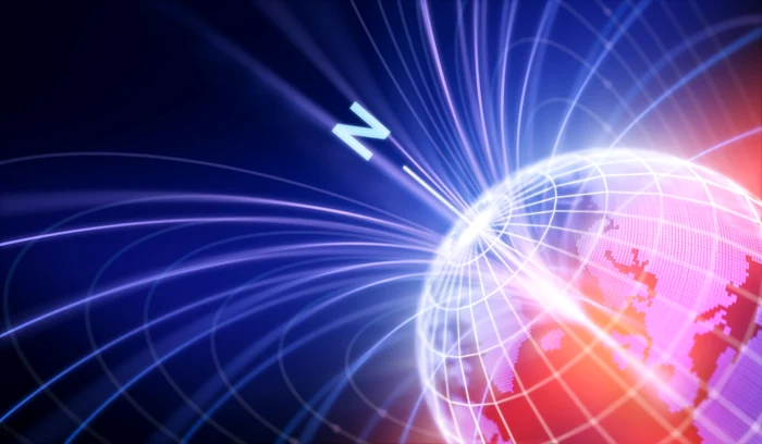Reprezentare grafică a câmpului magnetic al Terrei Foto Shutterstock