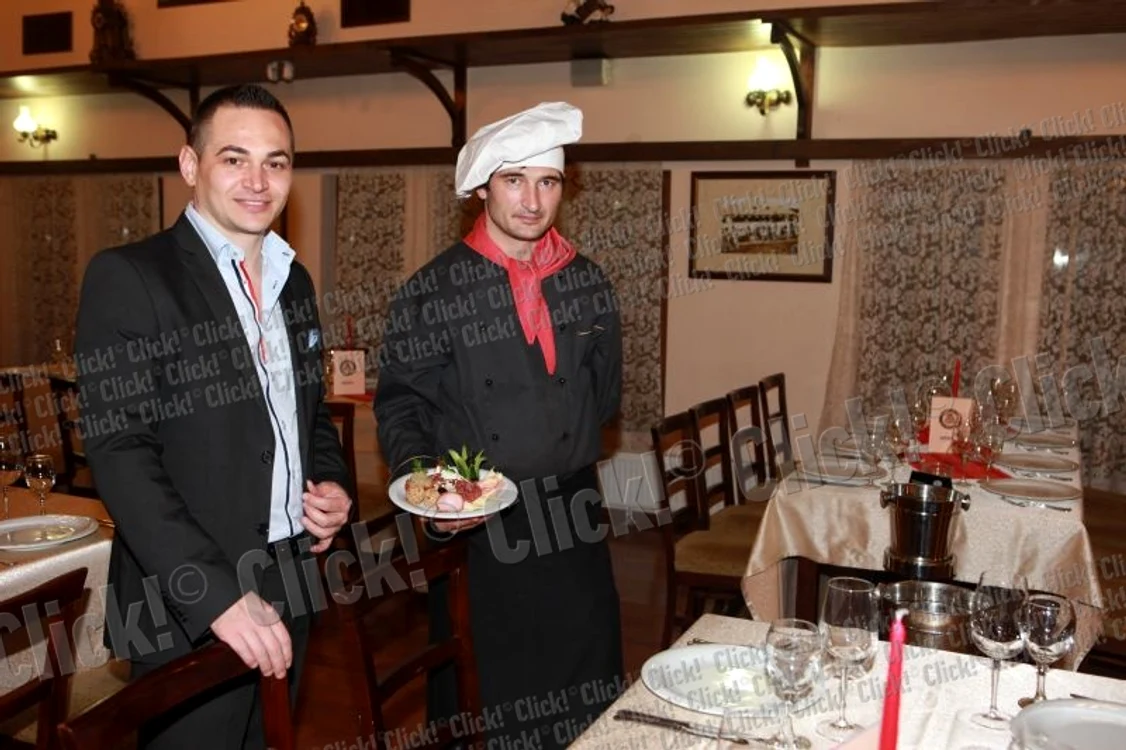 Florin Grigore în restaurantul său