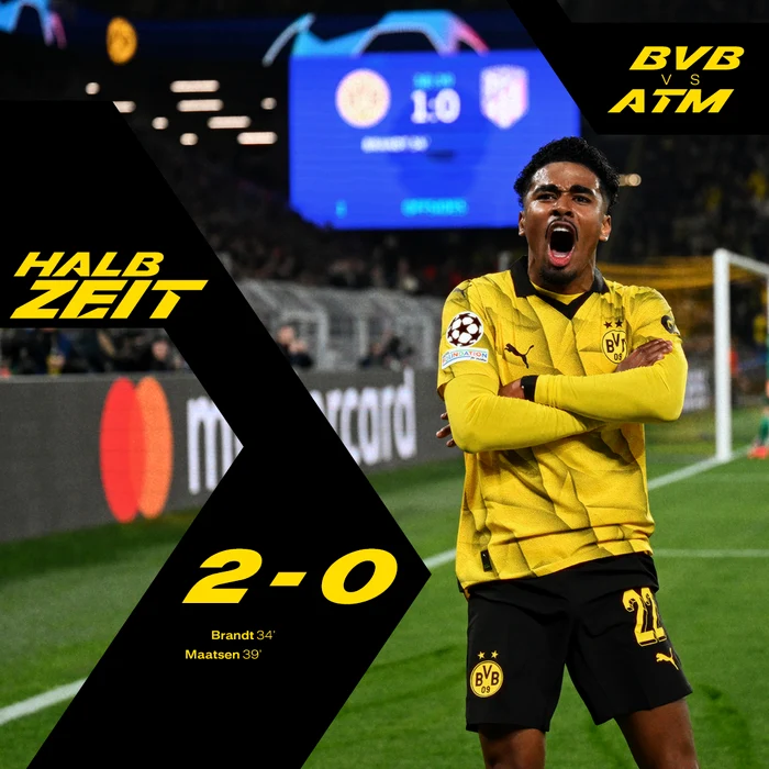 Borussia Dortmund și Atletico Madrid FOTO: Facebook/BVB