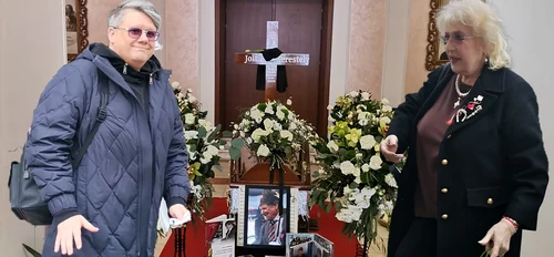 Fuego și Corina Chiriac, la priveghiul lui Jolt Kerestely. Foto: BLITZ! Click!