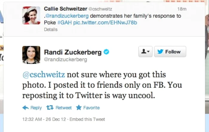 randi zuckerberg craciun, randi zuckerberg mesaj