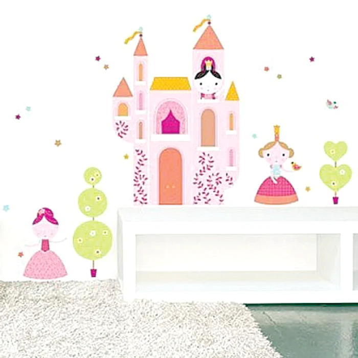 Autocolant de perete cu prinţese, pe decorix.ro