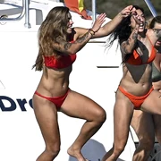 Jucătoarele echipei naționale de fotbal feminin a Spaniei se distrează în Ibiza. FOTO Profimedia