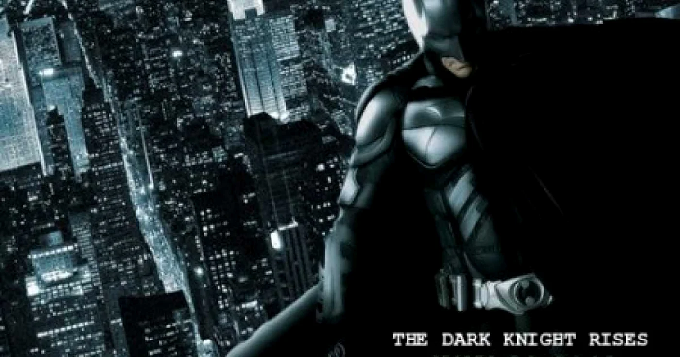 Afişul filmului The Dark Knight Rises, din seria Batman.