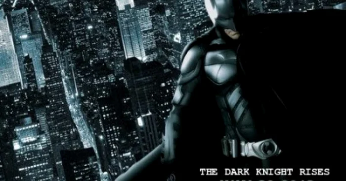 Afişul filmului The Dark Knight Rises, din seria Batman.