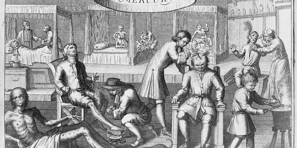 Pacienți tratați de sifilis în secolul al XVIII-lea (© Wellcome Collection gallery)