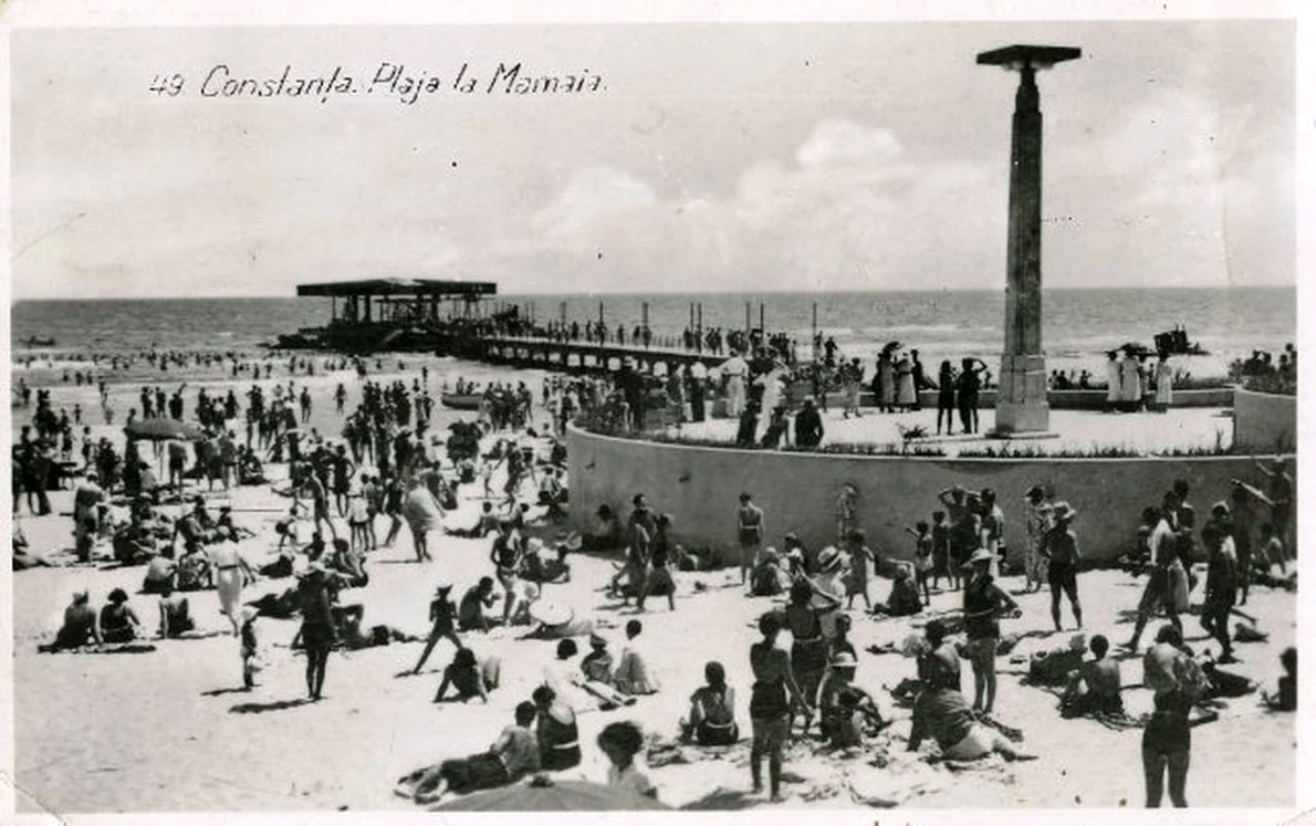 Plaja Mamaia în anii ‘40 (© iMAGO Romaniae)