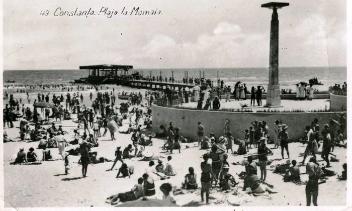 Plaja Mamaia în anii ‘40 (© iMAGO Romaniae)