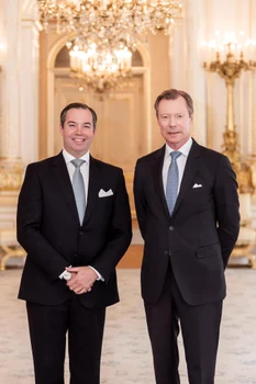 Prințul Guillaume și Marele Duce Henri de Luxemburg. FOTO: Marea Curte Ducală