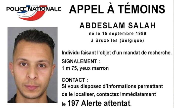 Salah Abdeslam FOTO Police Nationale