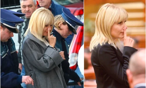 Elena Udrea - gestul cu degetul dus la nas