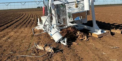 telescop nasa cazut pe un teren agricol din texas foto facebook png