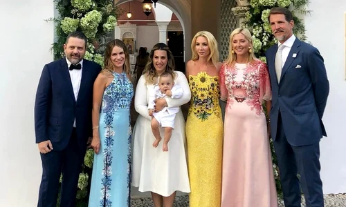 botez fiul lui Mary Katrantzou nasi Printul Pavlos si Marie Chantal a Greciei, Niarchos si Sabine Getty (1) jpg