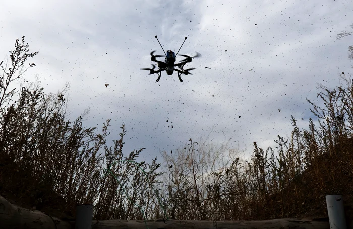 Drone ucrainene pe frontul din Zaporojie FOTO EPA-EFE