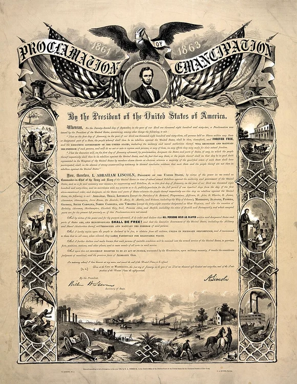 Reproducere a Proclamaţiei / National Underground Railroad Freedom Center. FOTO Wikipedia