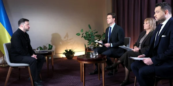 Zelenski interviu pentru presa din Polonia FOTO EPA EFE jpg
